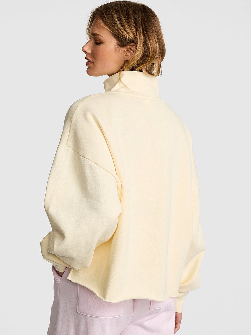 Buy Campus Fleece™ Quarter-Zip Straight-Cut Sweatshirt, Palest