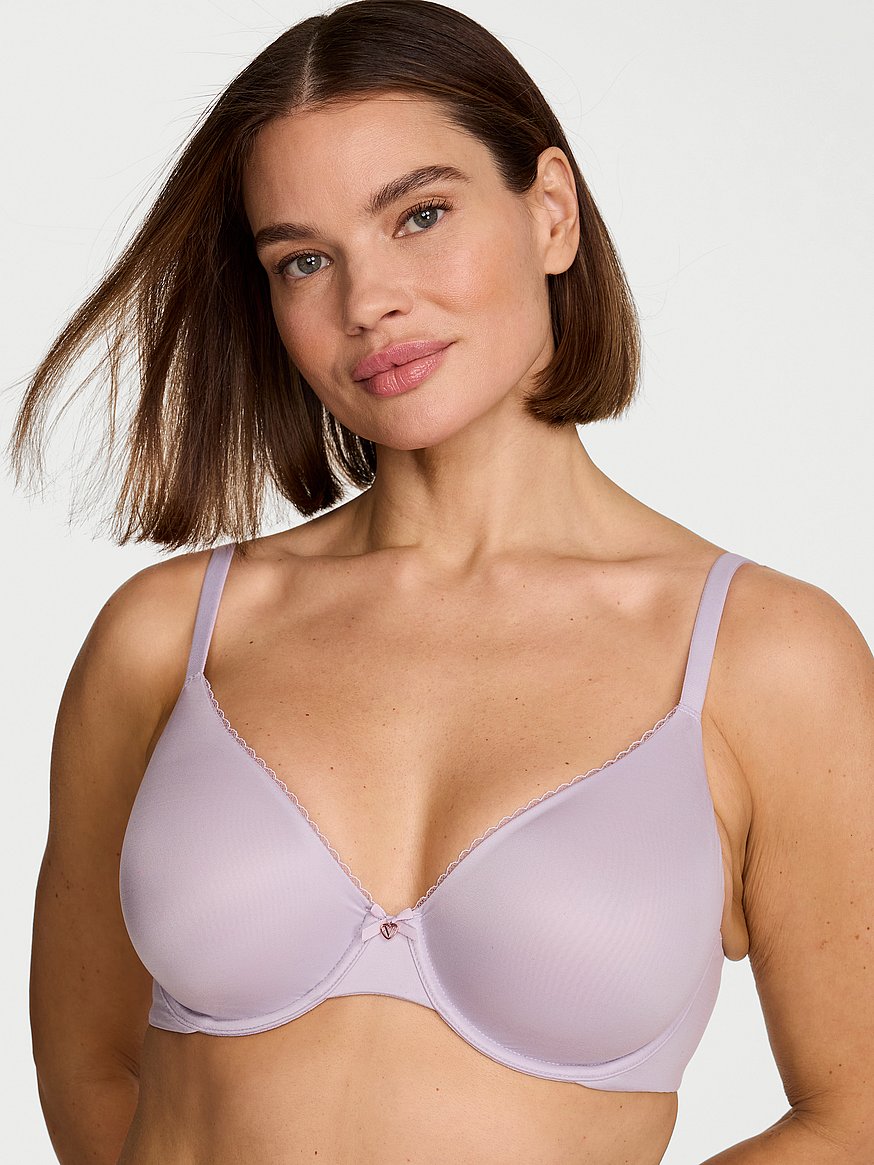 Buy Invisible Lift Unlined Smooth Demi Bra, Crystal Lilac - Order