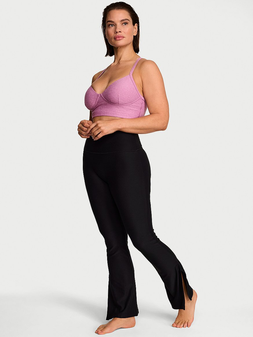Buy VSX New Essential Flare Legging, Heather Black - Order Bottoms