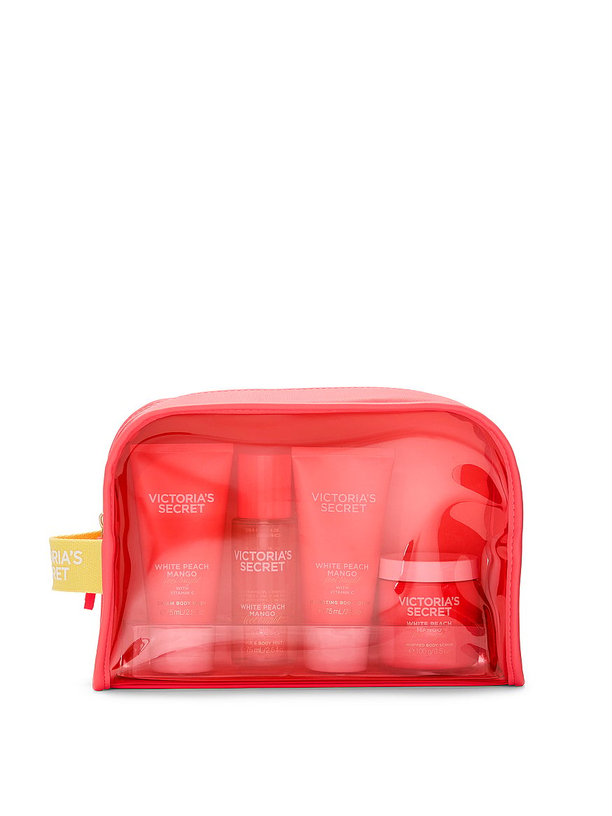 Buy Body Care Gift Set ft. Reusable Travel Bag, White Peach Mango