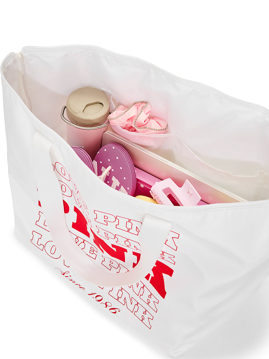 Buy Love PINK Nylon Tote Bag, Pink Tote - Order Bags online