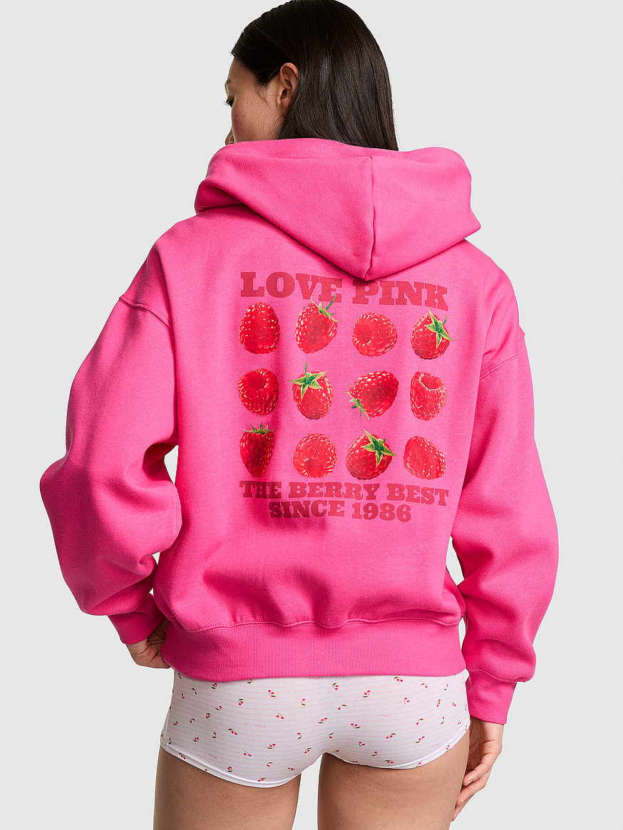 Buy Campus Fleece™ Full-Zip Hoodie, Pink Twirl - Order Hoodies
