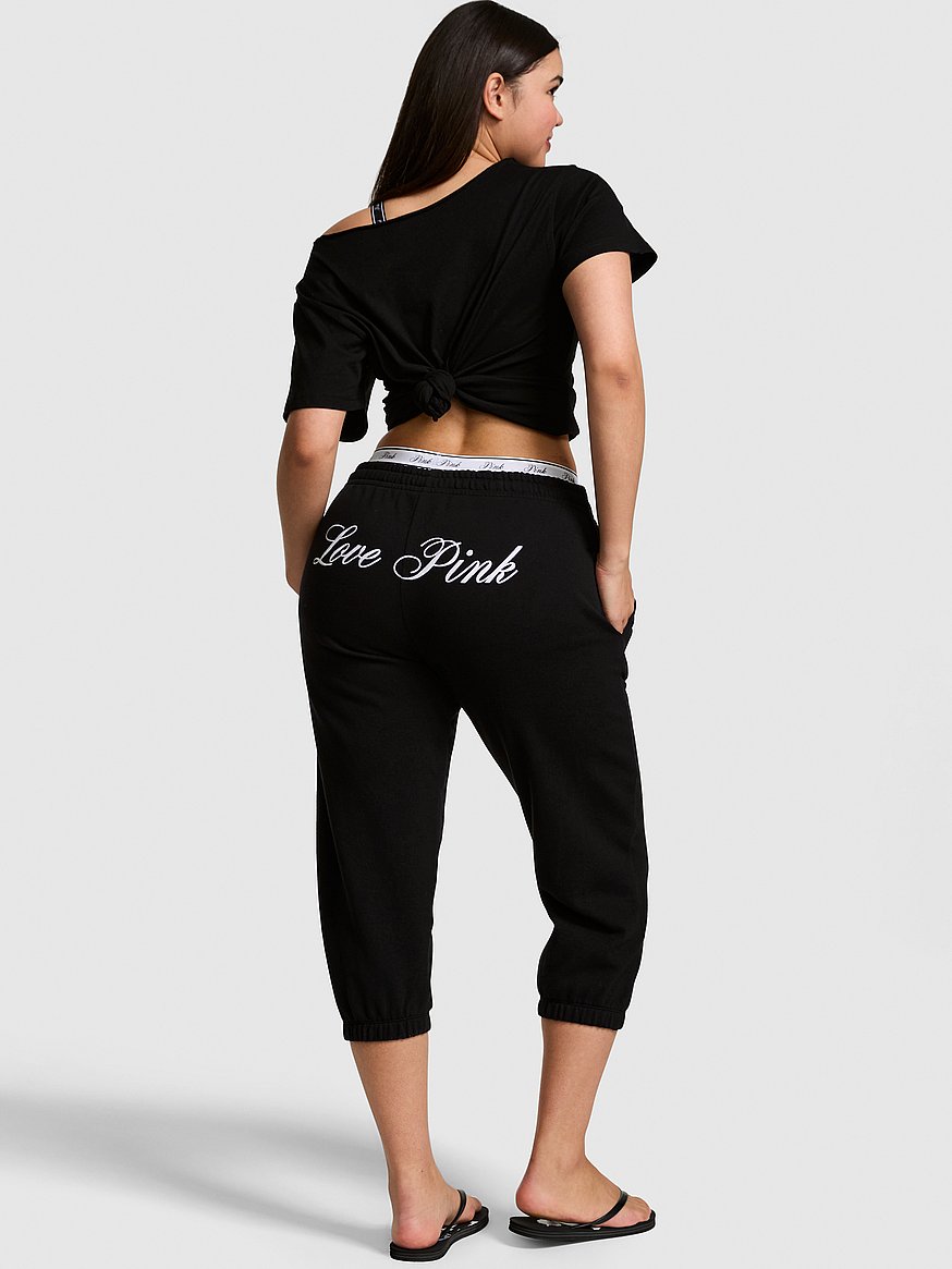 Buy Campus Fleece™ Capri Jogger Sweatpants, Pure Black - Order