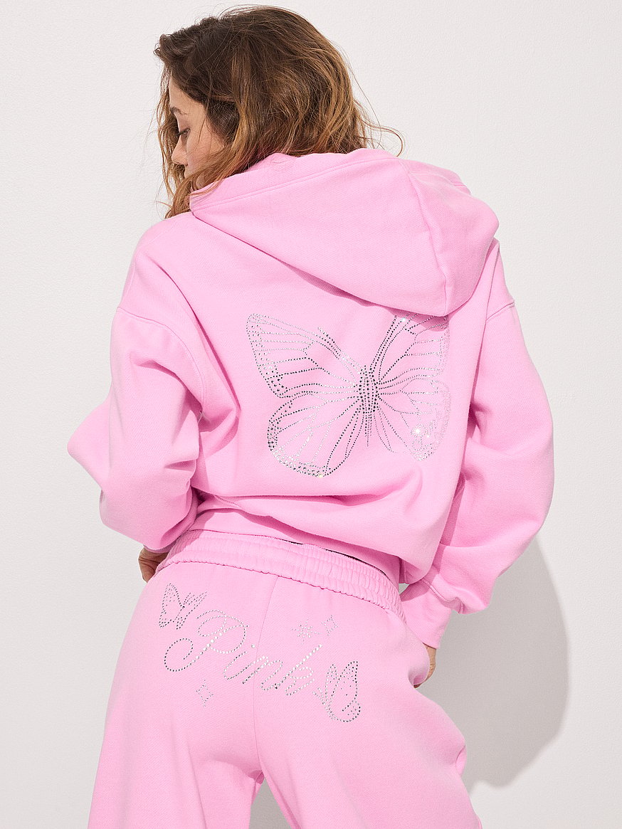 Buy Campus Fleece™ Full-Zip Hoodie, Pink Lollipop Shine - Order