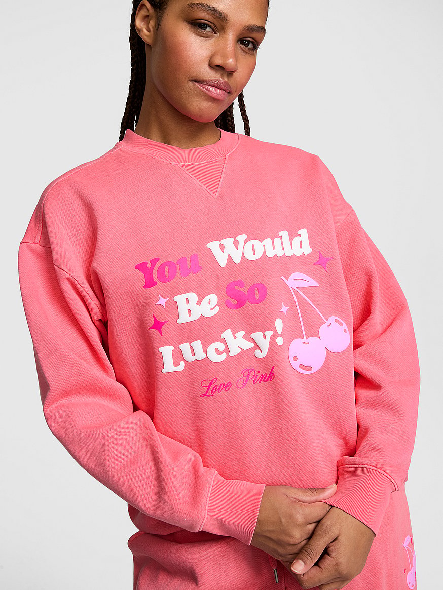 chiiiibag Logo Crewneck Sweat ピンク Buy Campus Fleece™ Crew Sweatshirt, Vivid Pink - Order Hoodies