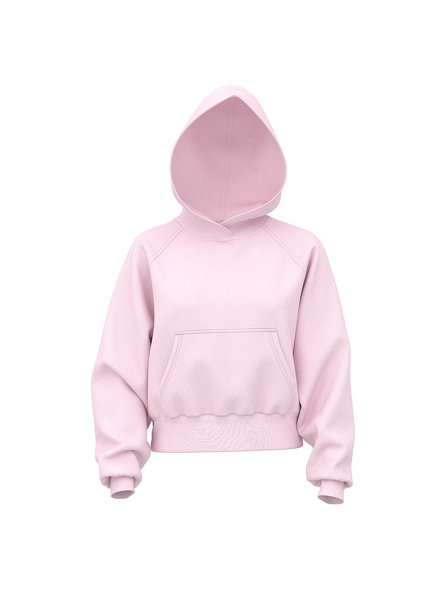 Buy Campus Fleece™ Shrunken Hoodie, Pink Tulip - Order Hoodies