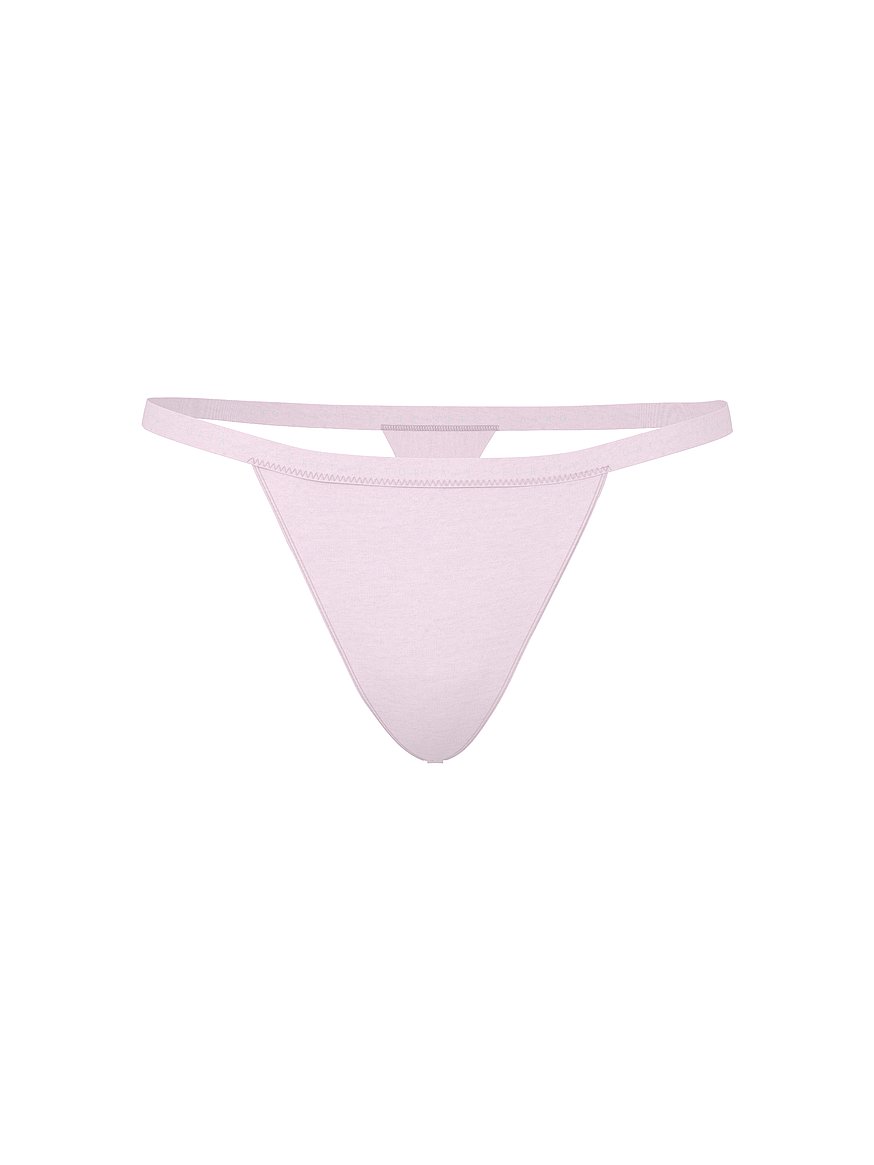 Buy Stretch Cotton V-String Panty, Crystal Lilac - Order Panties