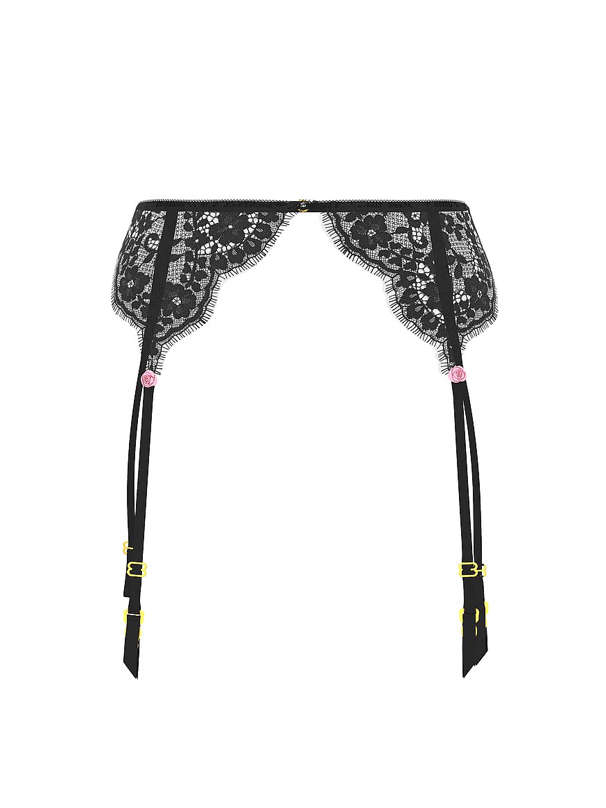 Buy Lace Garter Belt, Black - Order Garters online