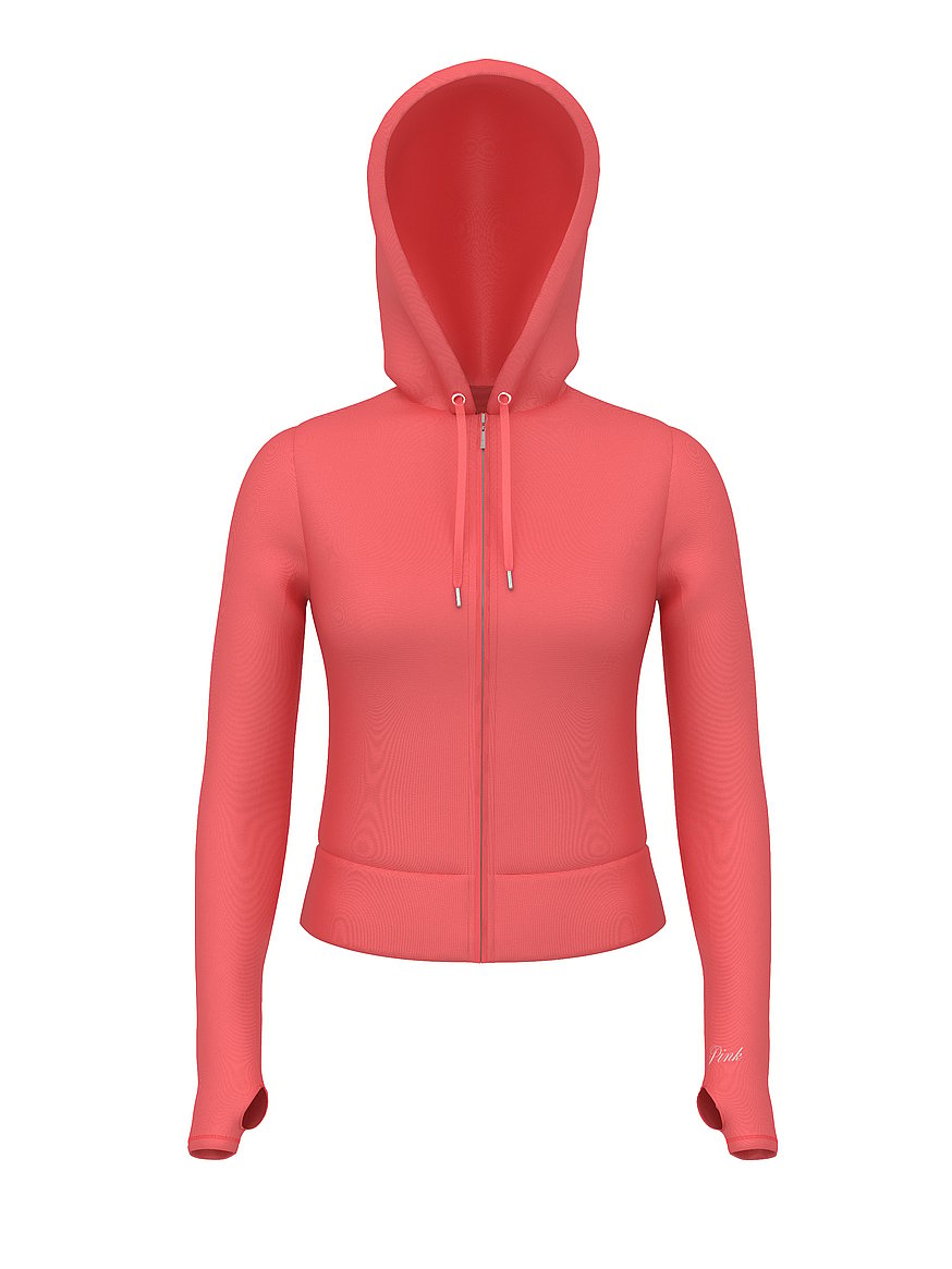 ヴィクトリアシークレット♡フォービドゥン Buy Iridescent Shrunken Full-Zip Hoodie, Iridescent - Order