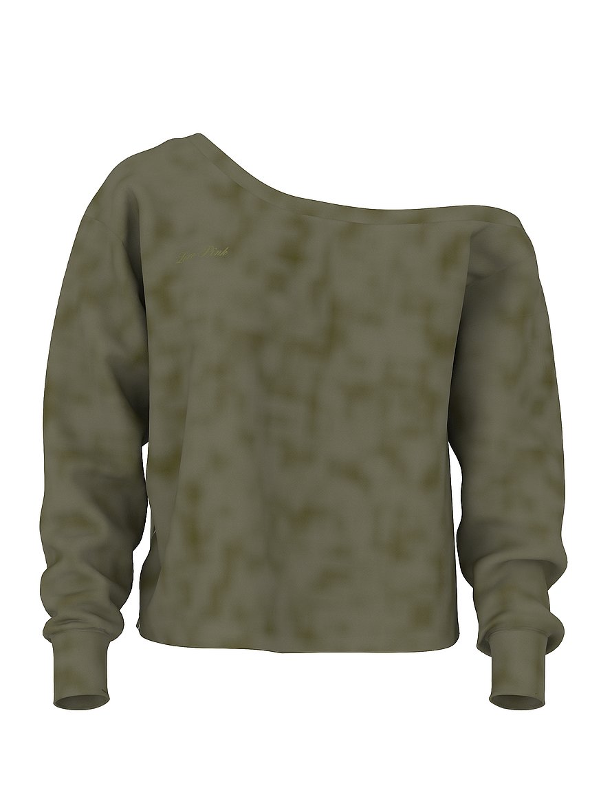 Campus Fleece™ Rib Off-The-Shoulder Sweatshirt