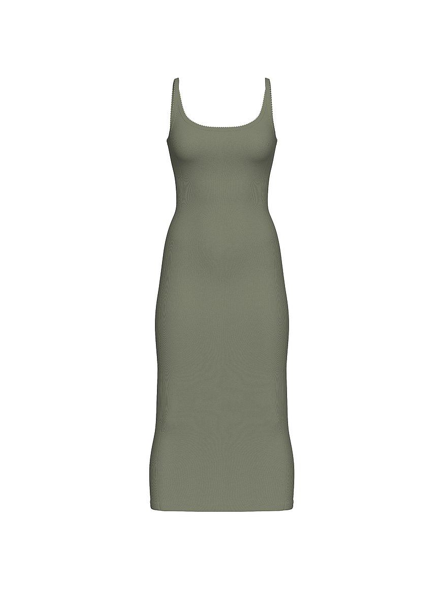 Buy All-Day Soft Rib High-Neck Midi Dress, Slate Green - Order Dresses online - PINK US Buy All-Day Soft Rib High-Neck Midi Dress, Slate Green - Order Dresses online - PINK US