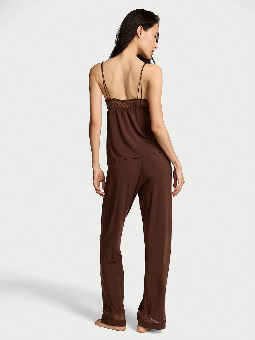 Buy SoSoft™ Modal Lace-Trim Cami & Pants Set, - Order Pajamas Sets
