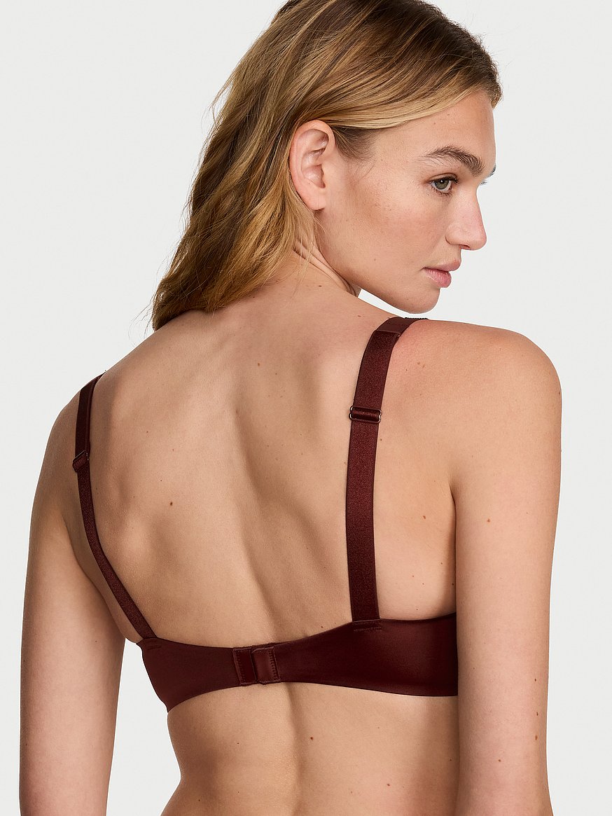Buy Bombshell Logo Shine Strap Add-2-Cups Push-Up Bra, Dark Chili