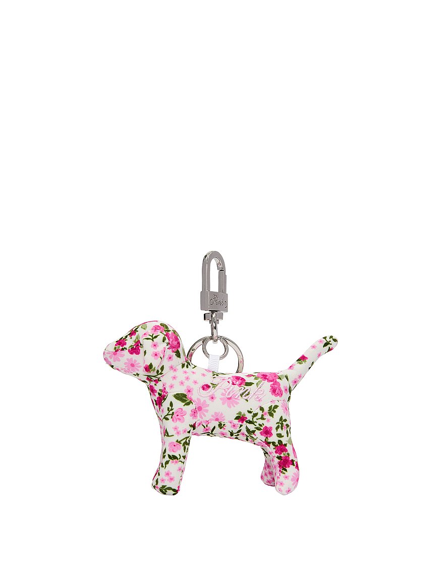 Buy PINK Micro Dog™ Keychain Charm, Pink Floral - Order Small