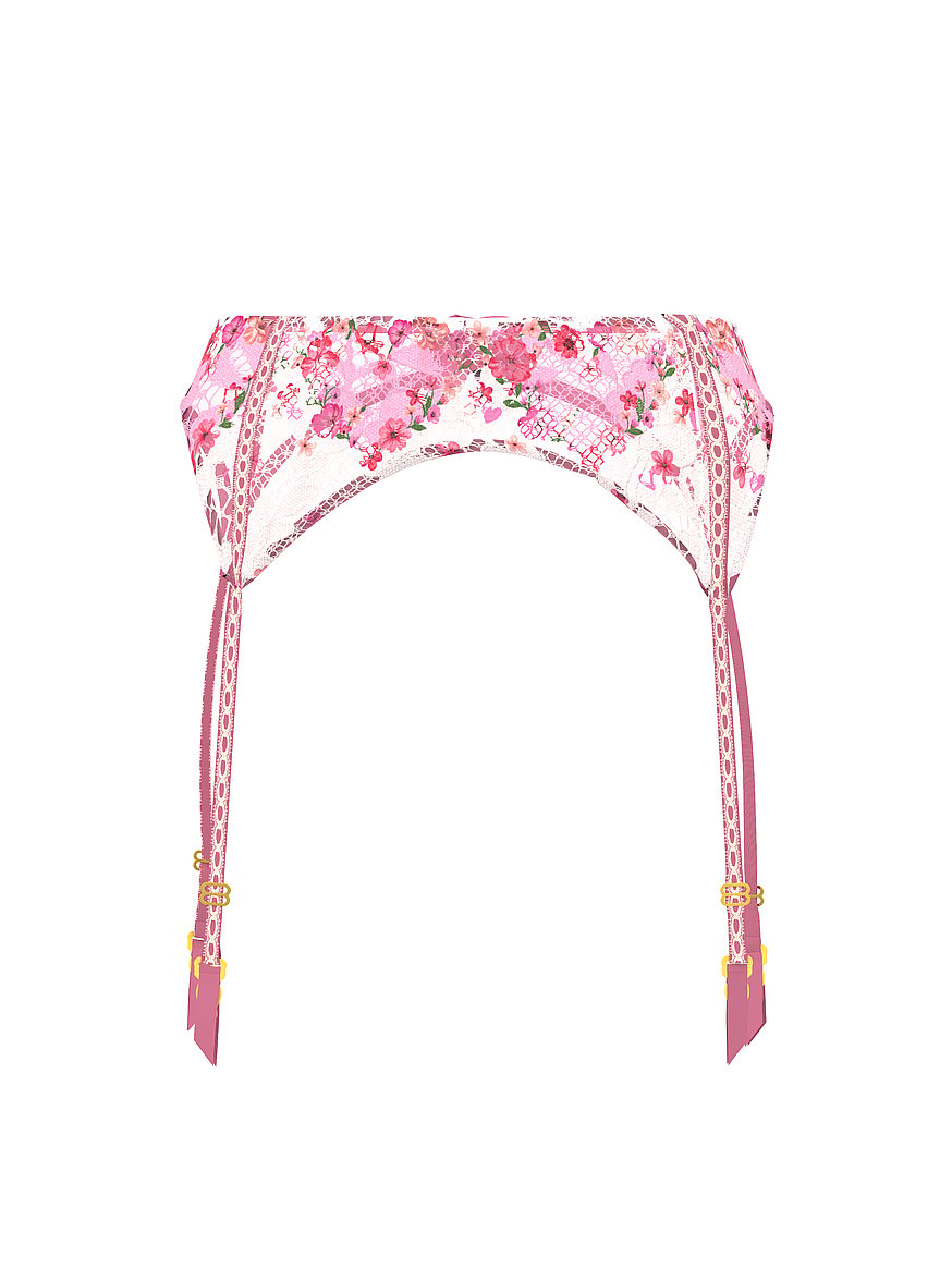 Buy Hearts & Roses Embroidery Garter Belt, Pink Hearts & Roses - Order  Garters online - Victoria's Secret US