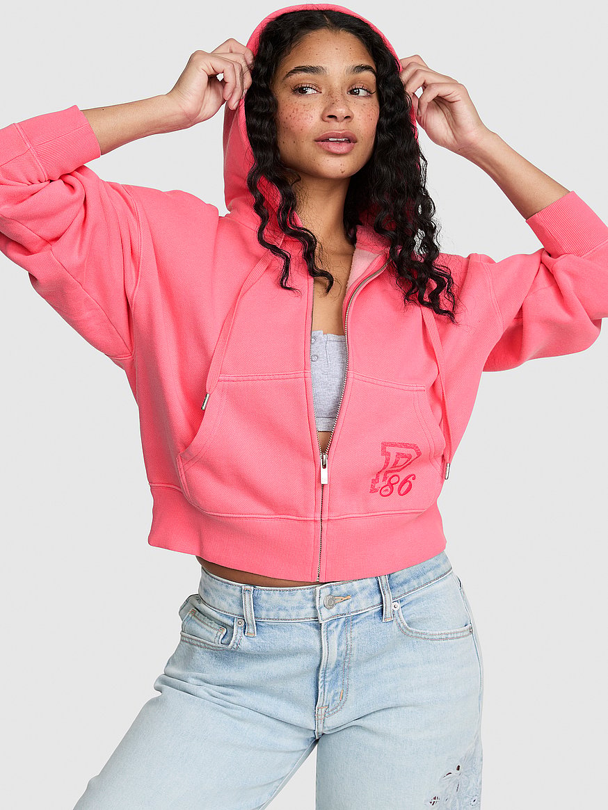 Buy Campus Fleece™ Shrunken Full-Zip Hoodie, - Order Hoodies