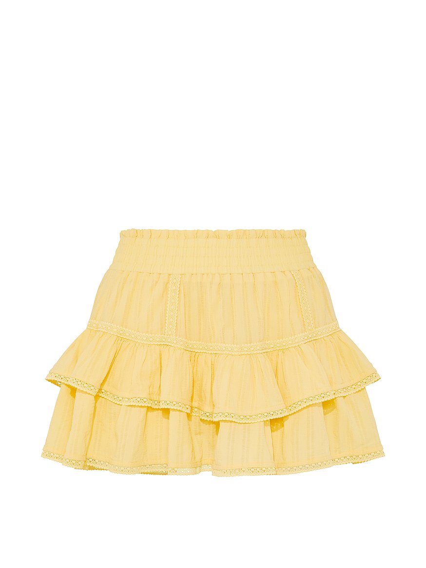 Buy Frill Seeker Ruﬄe Skort, Lemon Tree - Order Bottoms online
