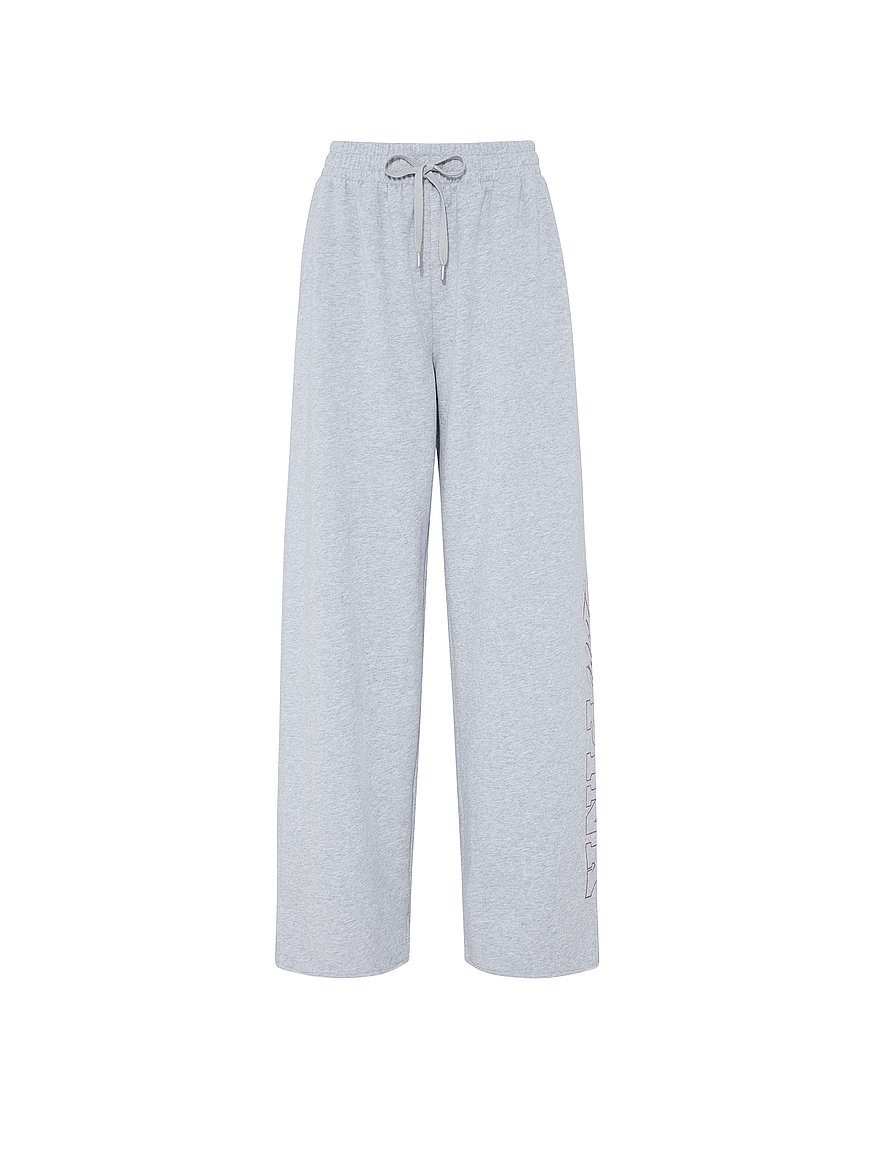 Buy Campus Fleece™ Wide-Leg Split-Hem Sweatpants, Medium Heather