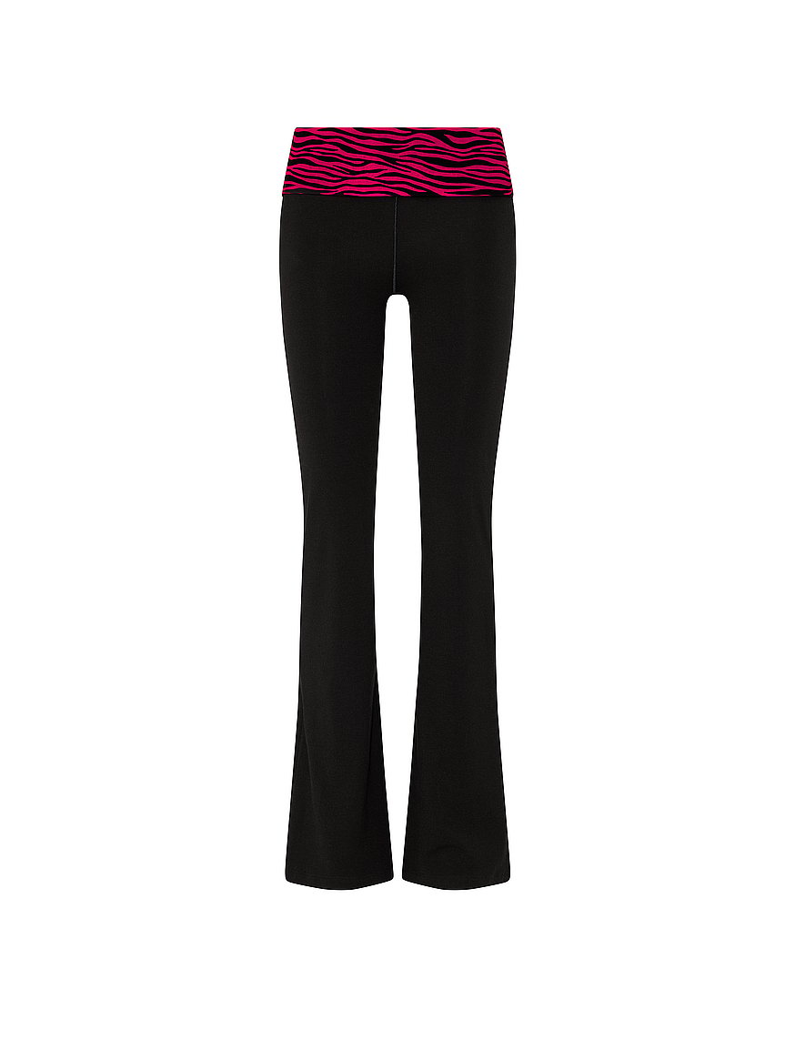 Buy All-Day Cotton™ Foldover Flare Leggings, Pure Black Zebra
