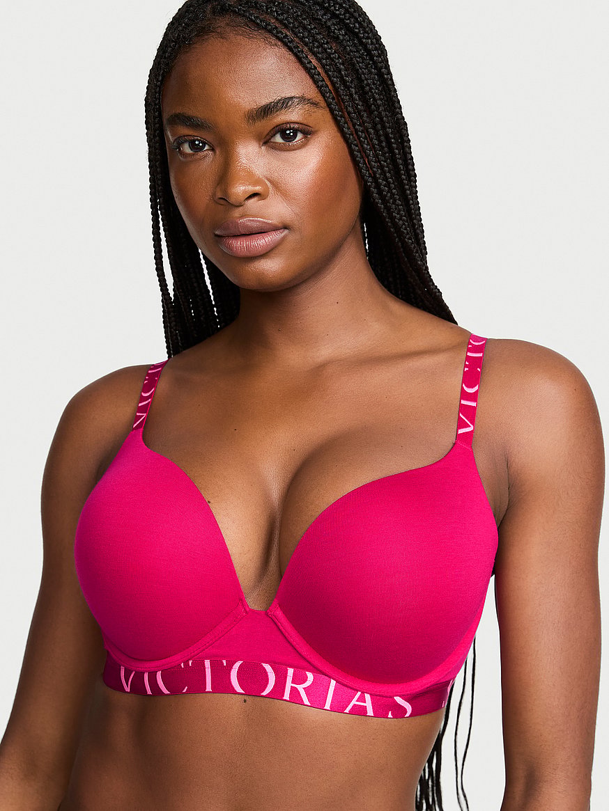 Buy Bombshell Add-2-Cups Cotton Exploded Logo Push-Up Bra, Vibrant