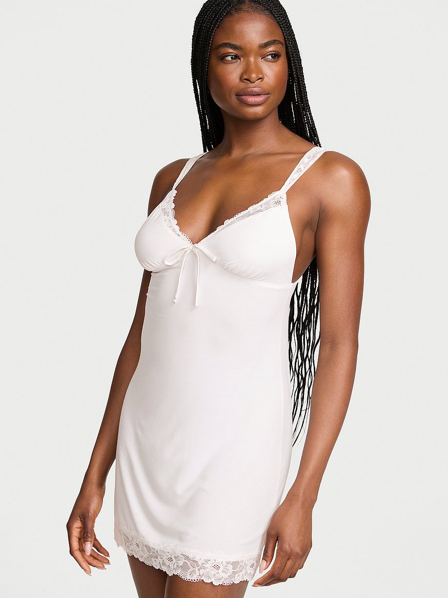 white lace mini slip dress Shona Joy - Lustre Lace Slip Mini Dress - Ivory