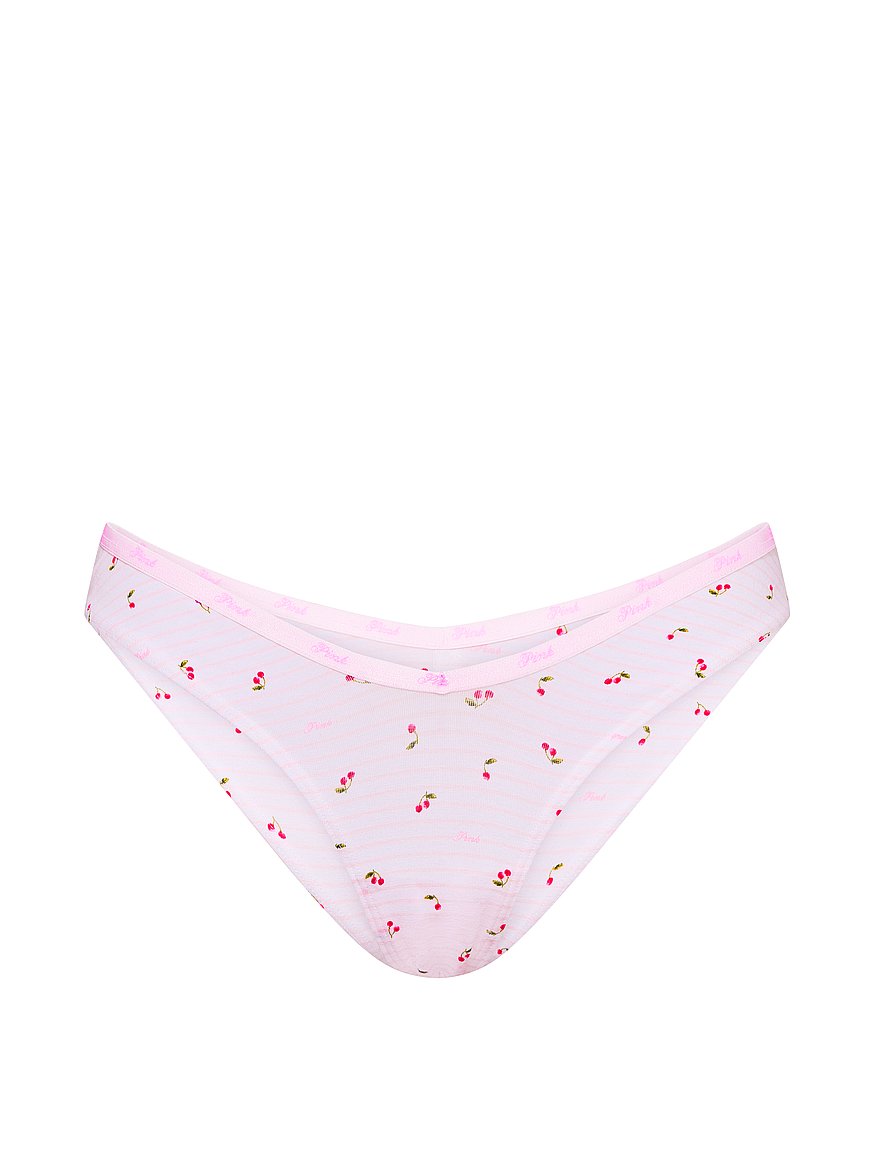 Logo Cotton Tanga Panty