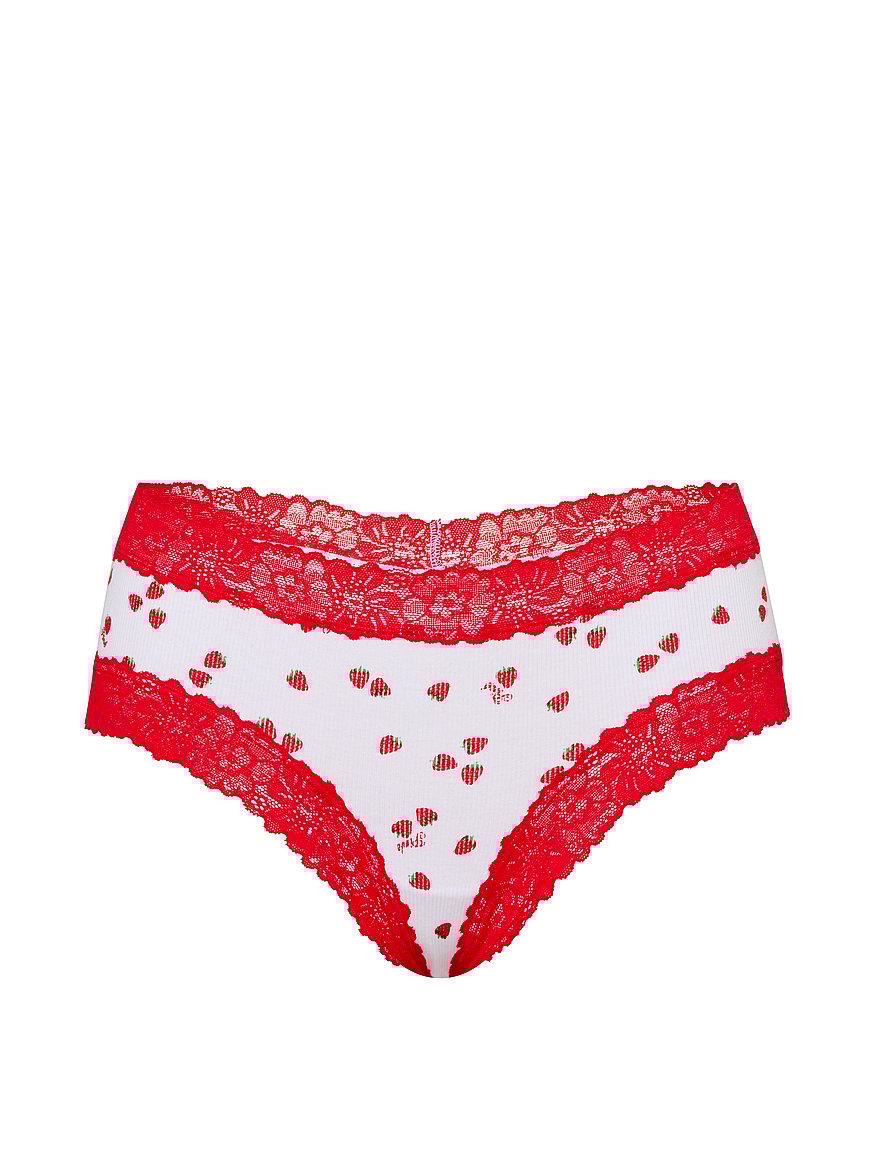 PINK Wink™ Lace-Trim Cheeky Panty