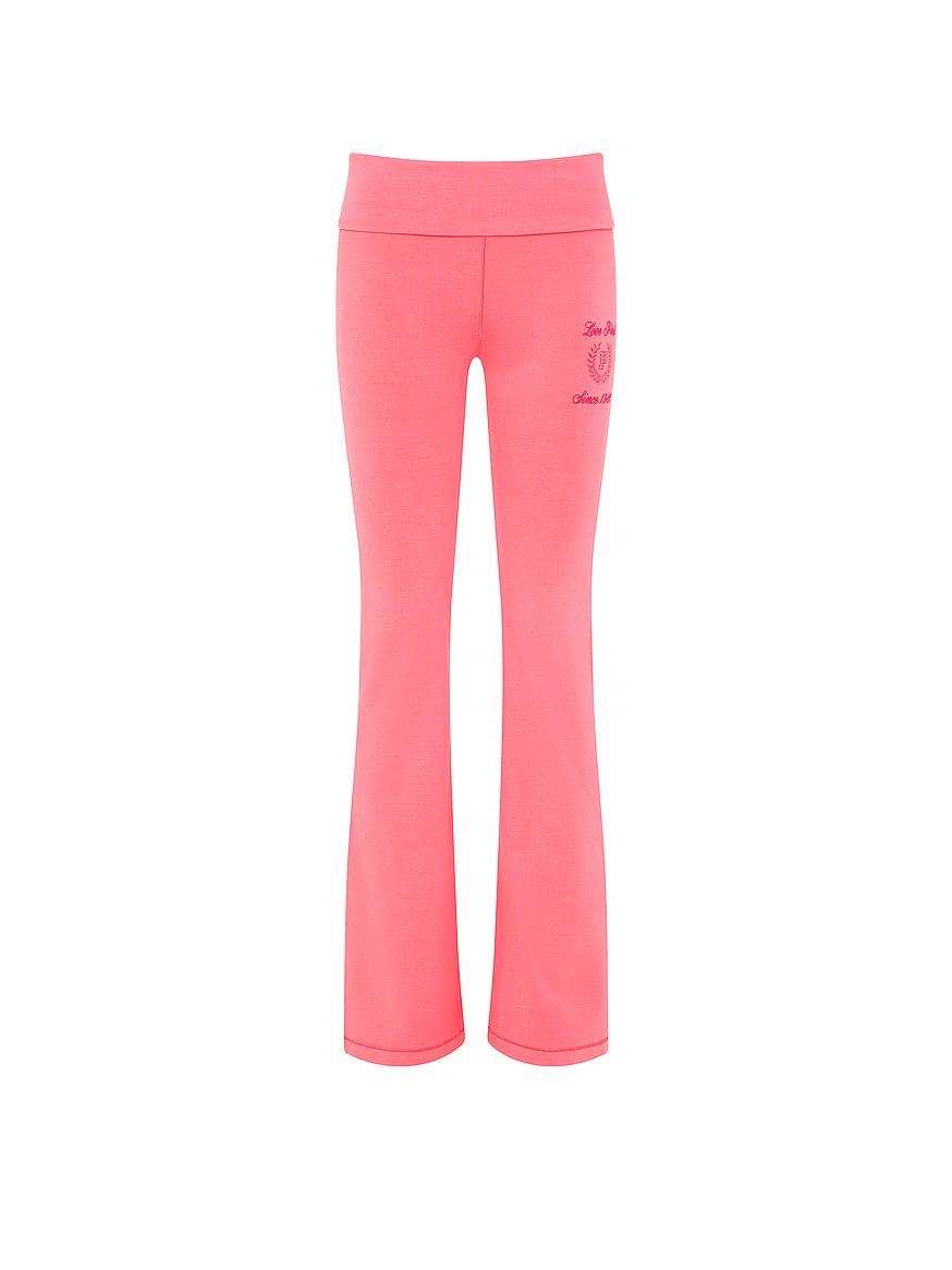 Buy All-Day Cotton™ Foldover Flare Leggings, Vivid Pink Wash