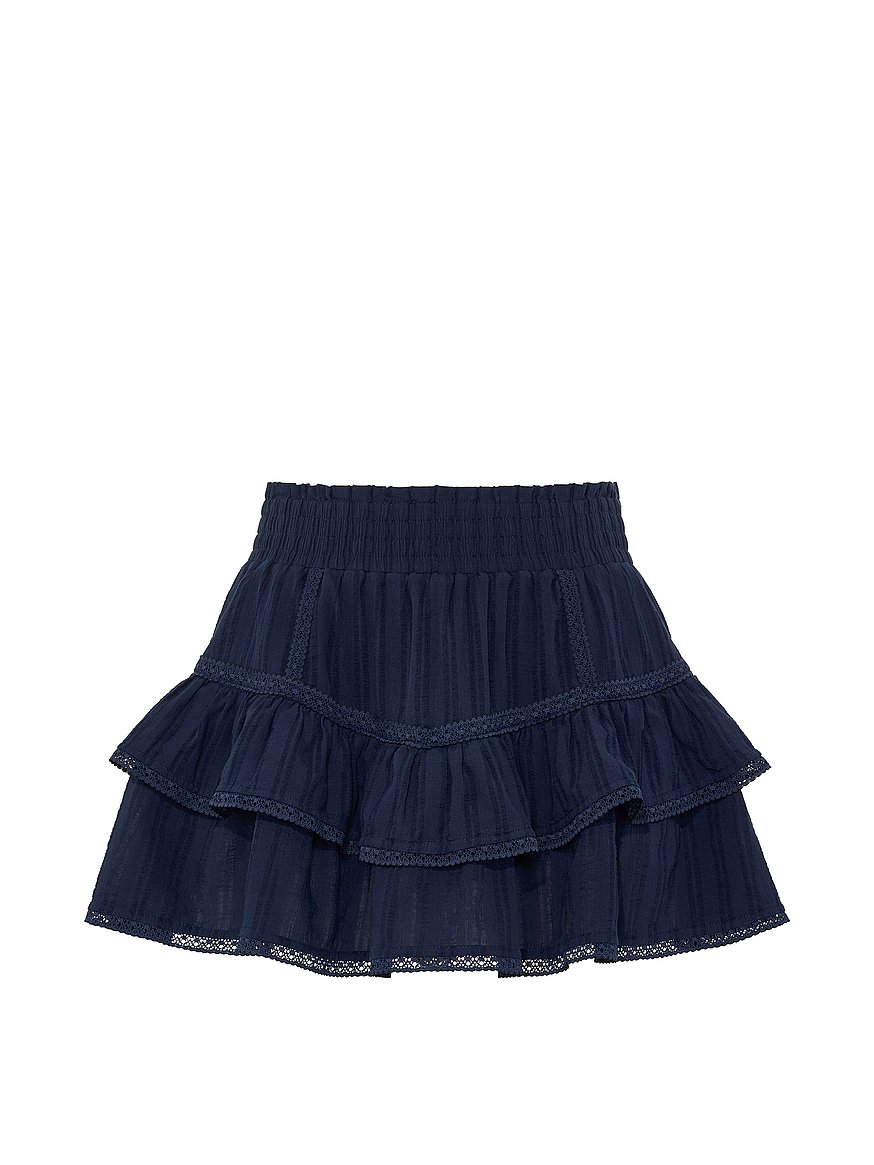 Buy Frill Seeker Ruﬄe Skort, Noir Navy - Order Bottoms online