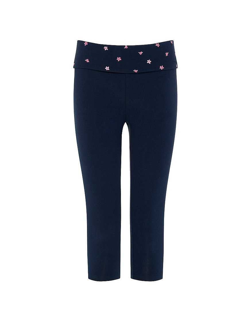 All-Day Cotton™ Foldover Capri Leggings