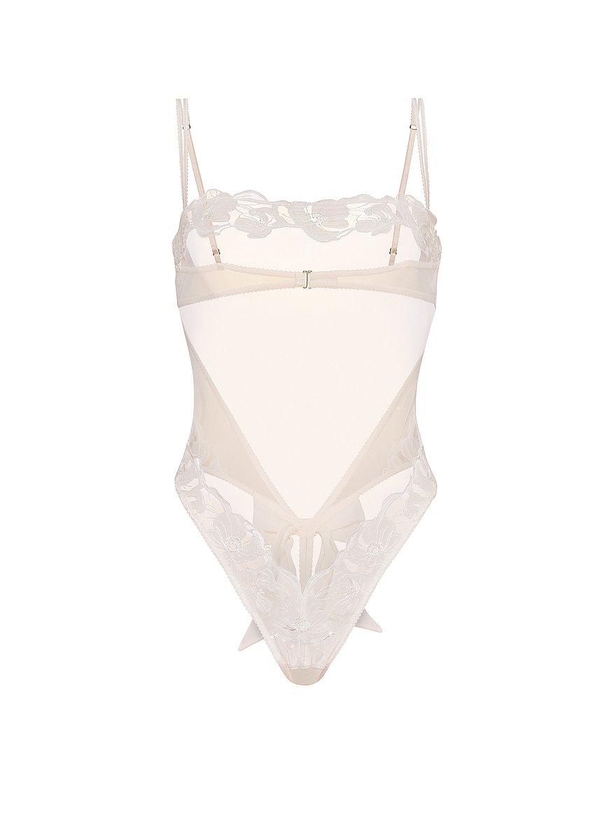 Buy Frou Frou Embroidery Bow-Back Teddy, Frou Frou White  display picture 2