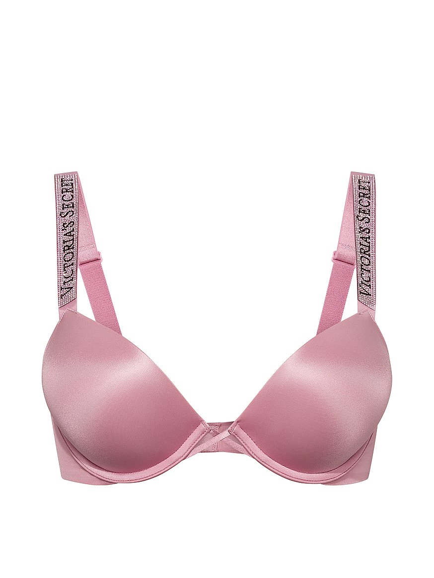 Buy Bombshell Logo Shine Strap Add-2-Cups Push-Up Bra, Dusk Rose