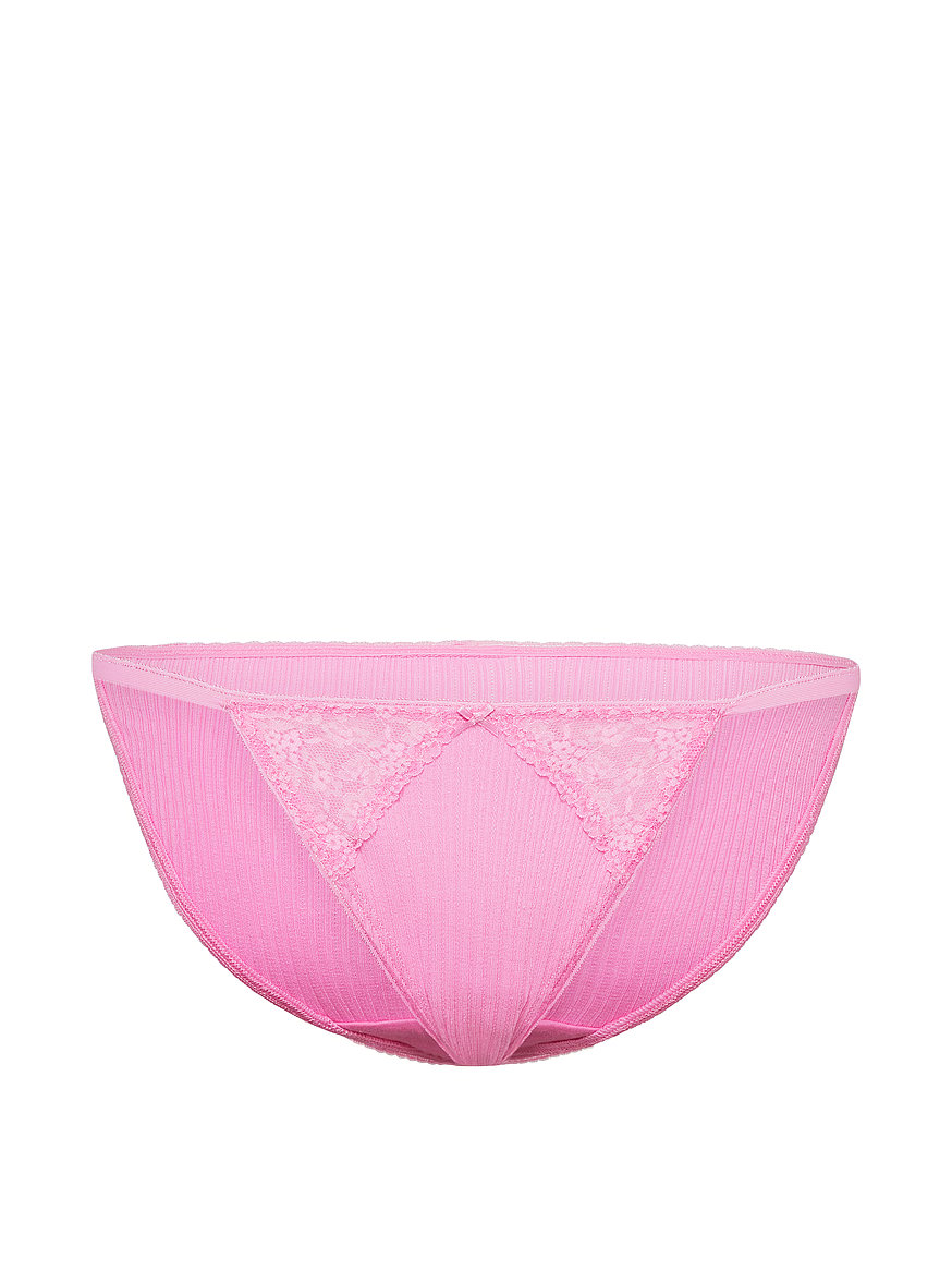 Mutandine Bikini Victoria's Secret PINK - Cotone Rosa, Vita Bassa, Taglie S M L XL - Foto 2