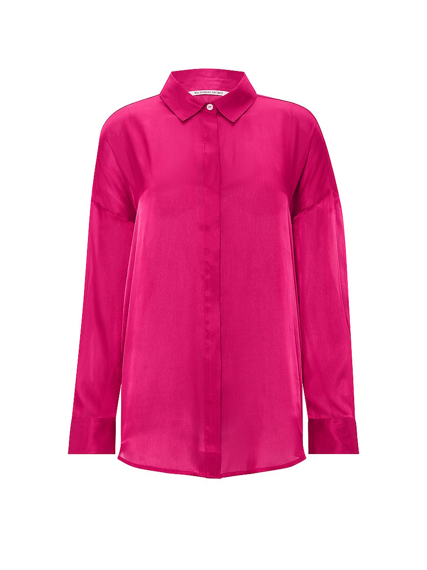 hot pink dress shirt womens J. Method Women's Tailored Button Down Shirt Cuffed Short Sleeve Stretch Collar Office Work Formal Casual Basic Blouse Top Newt06 Hot Pink XL