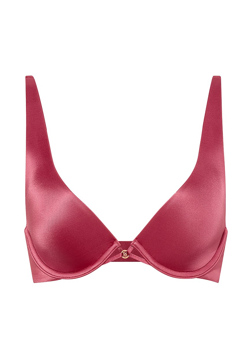 Buy Rose Lace Lightly Lined Plunge Bra, - Order Bras online