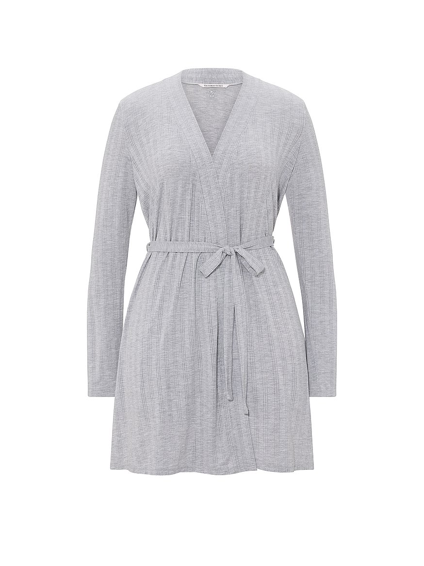 short grey dressing gown Buy SoSoft™ Modal Ultra-Fine Short Robe, Medium Heather Grey - Order Robes  online