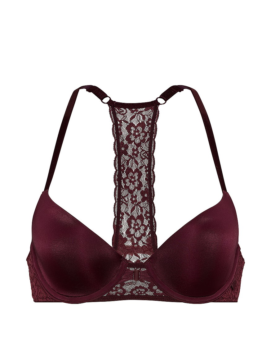 maroon sexy lingerie ASOS DESIGN Sian underwire bra in burgundy main image 1