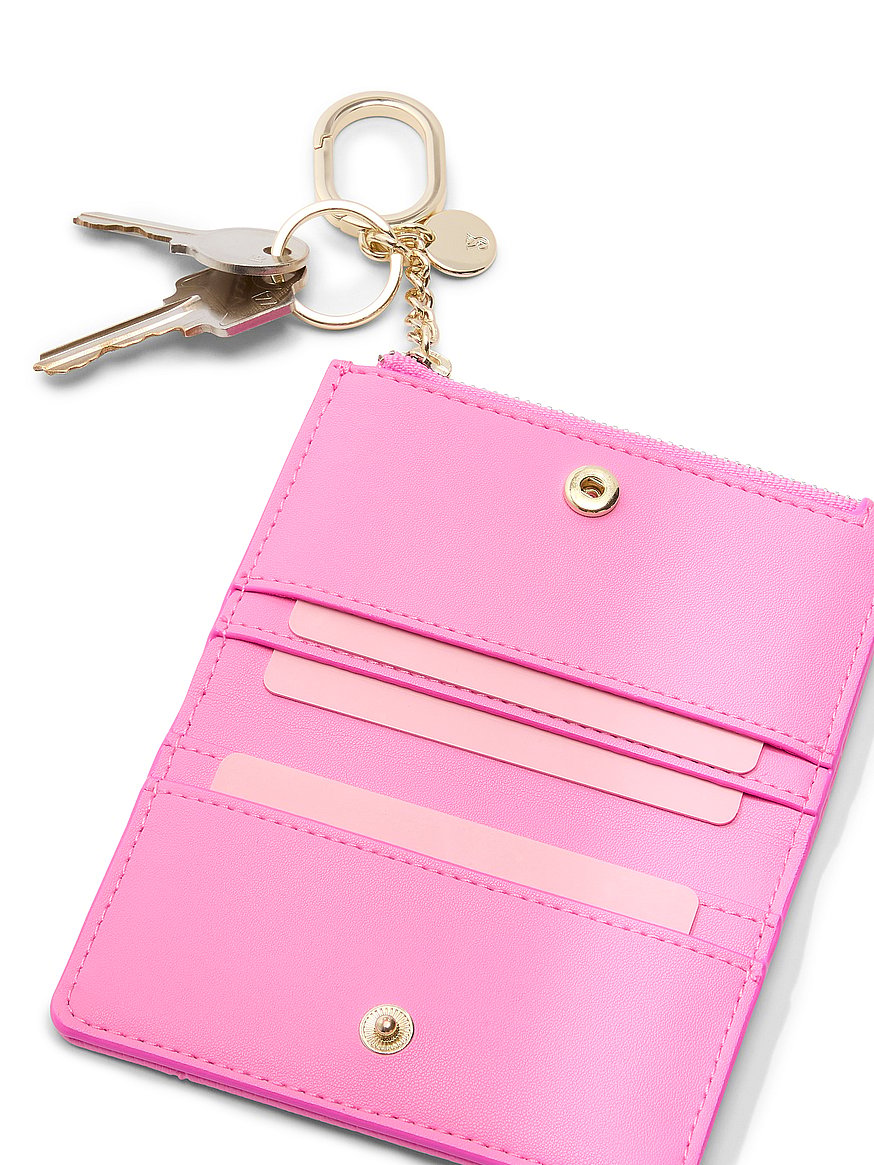 Buy Foldover Card Case Keychain, Pink Foyard - Order Small