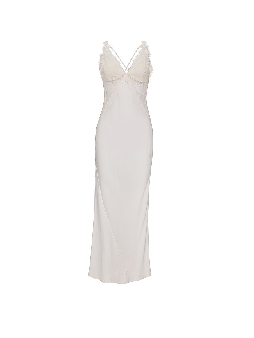 navy blue dress for baby girl Buy Satin Rose Lace Long Slip Dress, Coconut White - Order Slips online