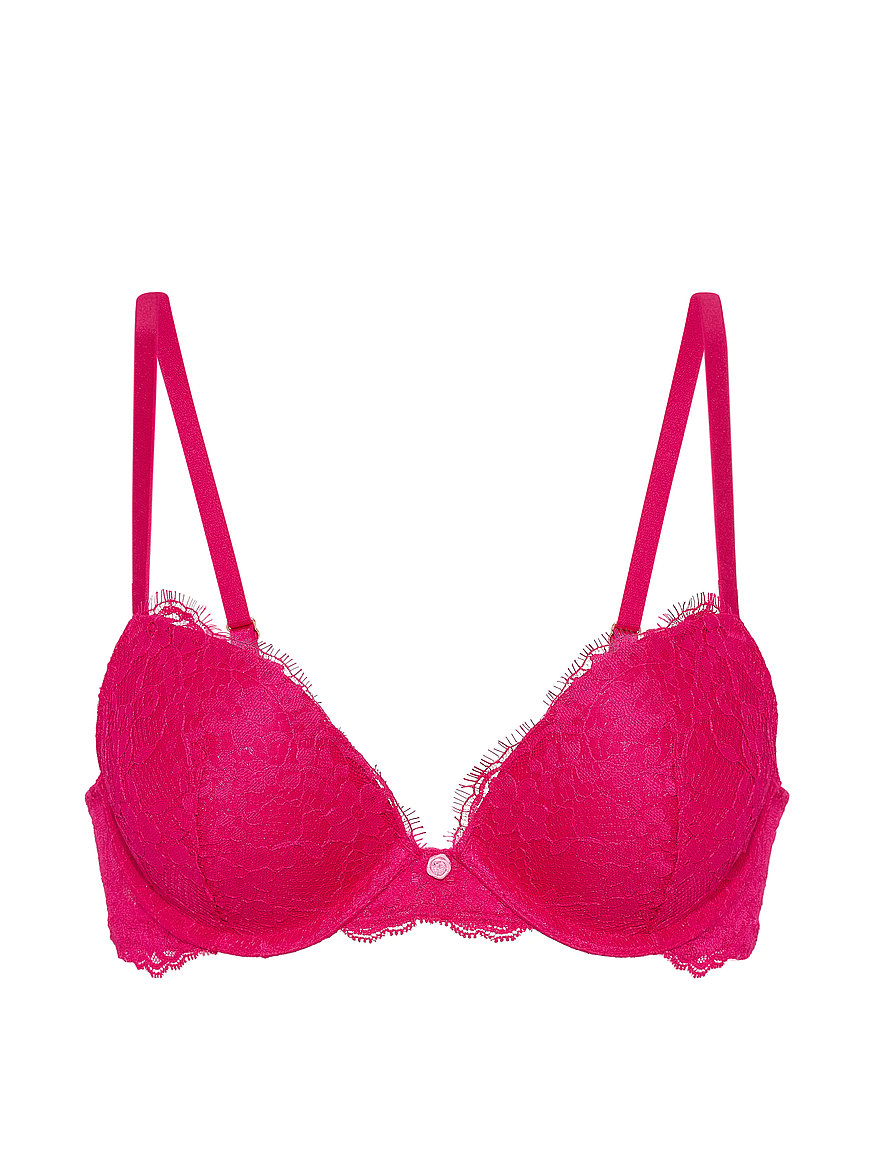 Buy Lace Push-Up Bra, Vibrant Fuchsia - Order Bras online