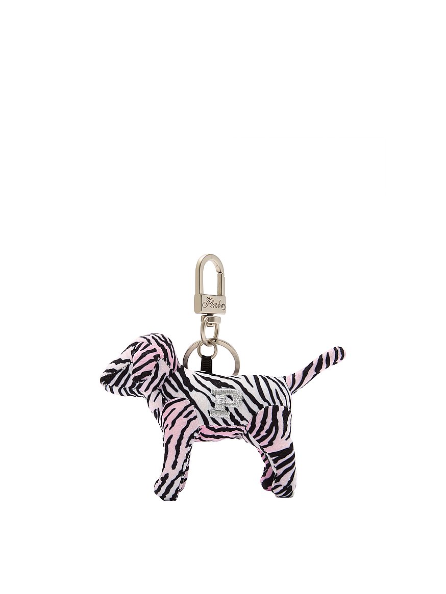 Buy PINK Micro Dog™ Keychain Charm, Pink Zebra - Order Small
