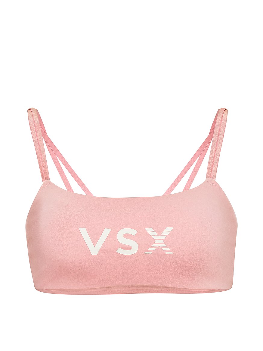 Buy VSX Elevate™ Strappy Square-Neck Sports Bra, Dusk Pink - Order