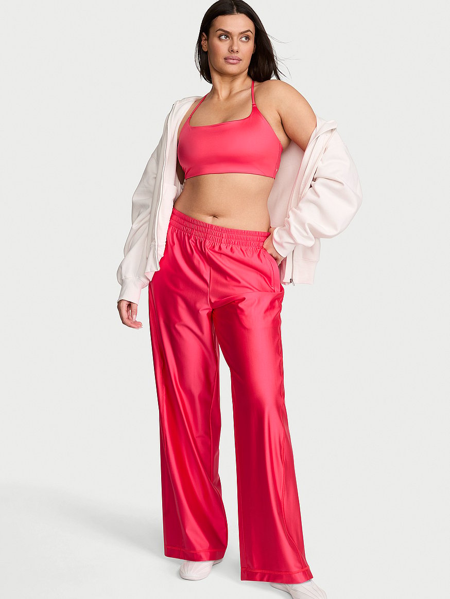 Buy VSX GlossyTech™ Wide-Leg Pant, Pink Island - Order Bottoms