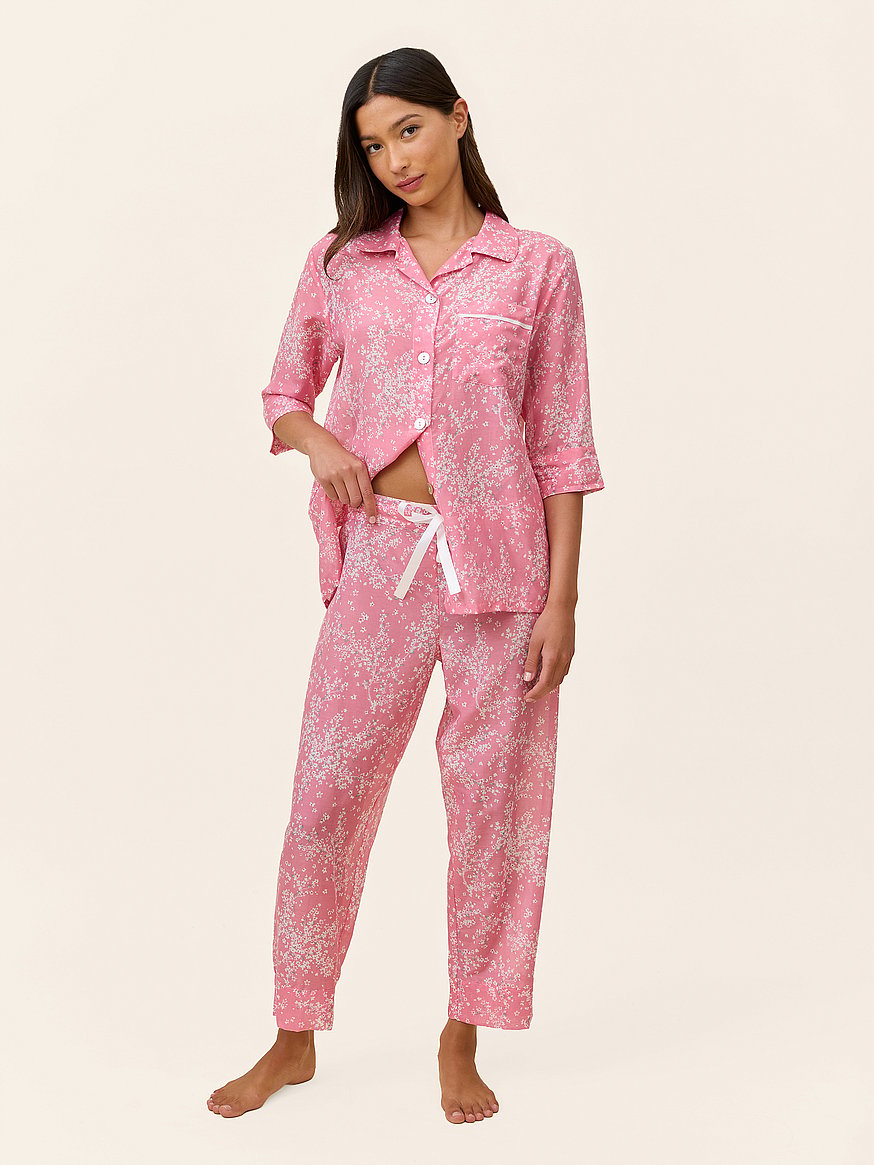 Buy Cheri Blossom Crop PJ Set, Floral - Order Pajamas Sets online