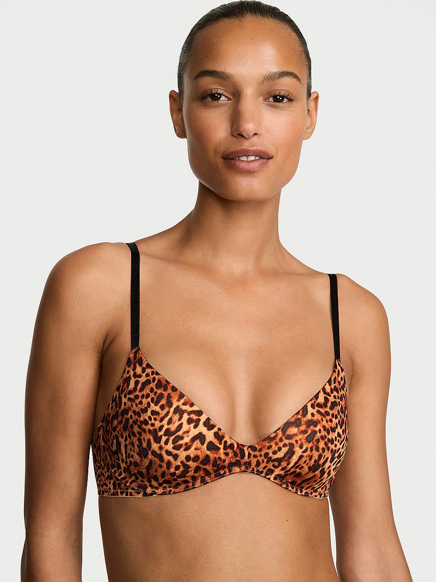 Buy Sexy Tee Smooth Wireless Push-Up Bra, Leopard Print - Order