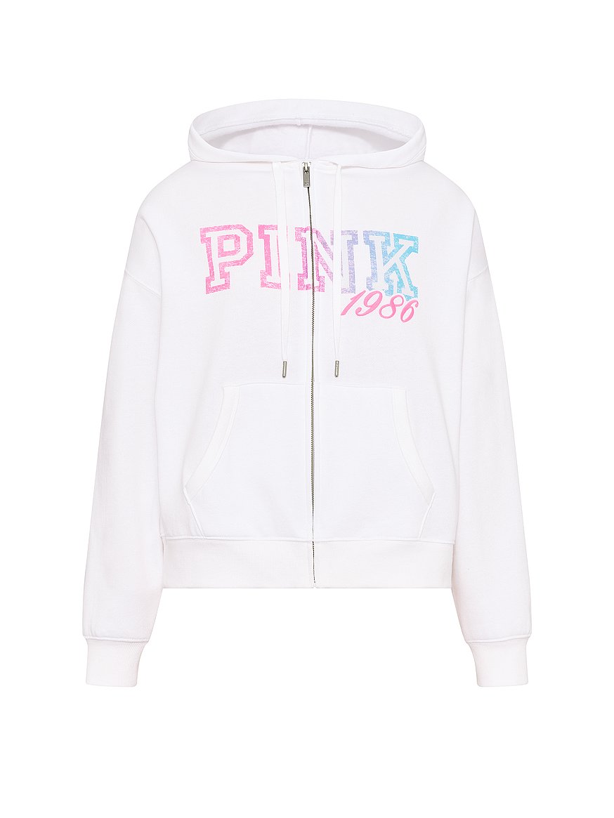 Buy Campus Fleece™ Full-Zip Hoodie, White - Order Hoodies