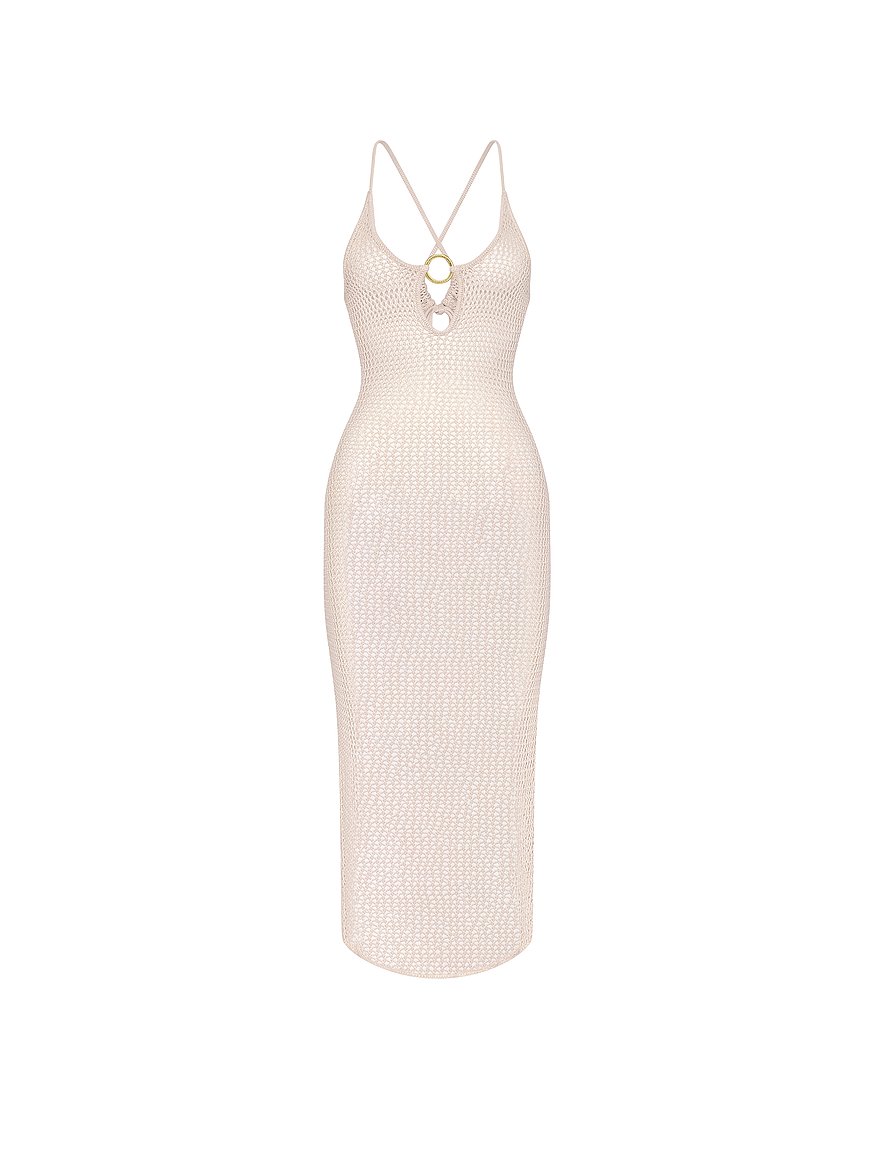 white christmas dresses The Birth of Venus Pearl Handmade Crochet Gown