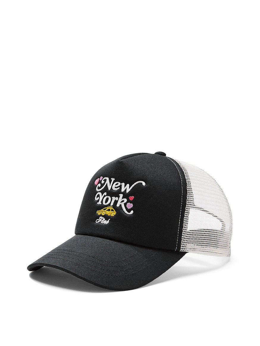 Buy Trucker Hat, Black - Order Hats online - PINK