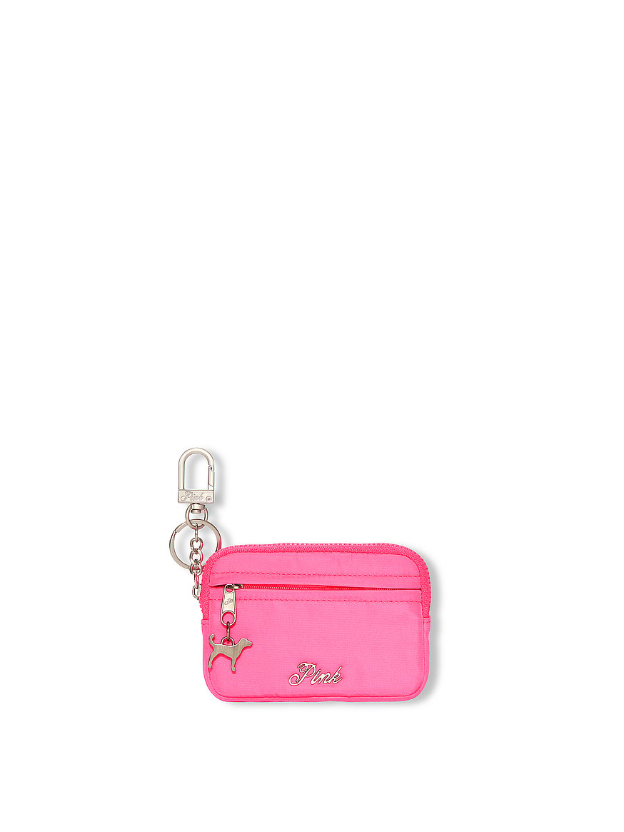 Buy Zip Card Holder Keychain, Fall For Me Pink - Order Small