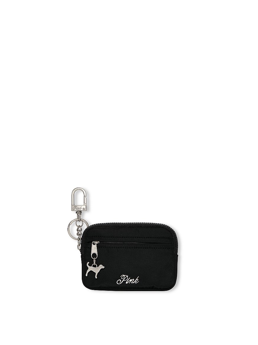 Buy Zip Card Holder Keychain, Black - Order Small Accessories